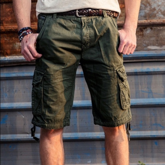Men’s Army Cargo Shorts - Picture 1 of 6